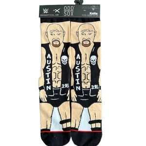 Odd Sox WWE Steve Austin Men’s Crew Socks Fits Sz 6-13